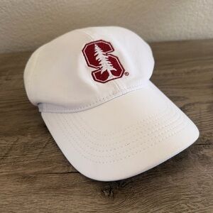 Nike Stanford Golf Hat Cap Logo White Lightweight Polyester Strap Swoosh Pac12‎